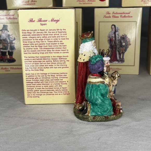 The International Santa Claus Collection The Three Magi Spain Figurine 1995 - Picture 7 of 16